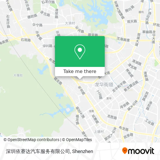 深圳依赛达汽车服务有限公司 map
