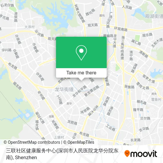 三联社区健康服务中心(深圳市人民医院龙华分院东南) map