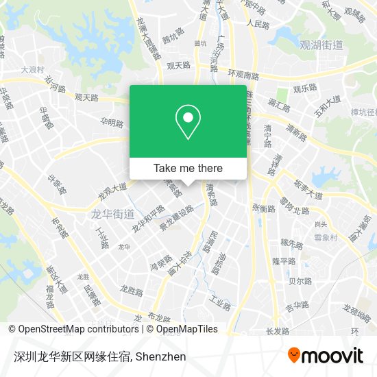 深圳龙华新区网缘住宿 map