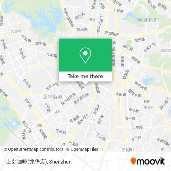 上岛咖啡(龙华店) map