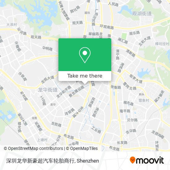 深圳龙华新豪超汽车轮胎商行 map