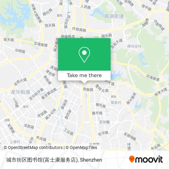 城市街区图书馆(富士康服务店) map