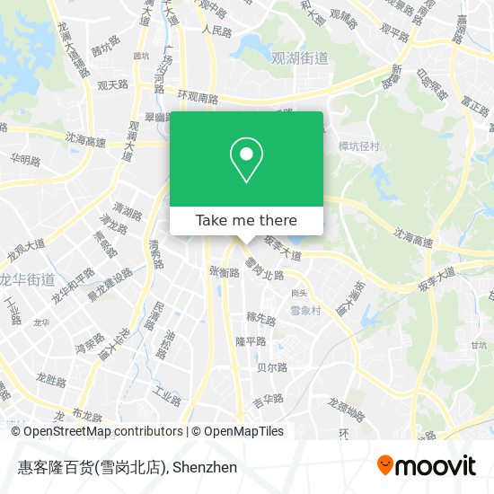 惠客隆百货(雪岗北店) map
