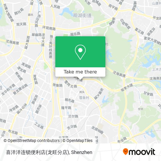 喜洋洋连锁便利店(龙旺分店) map