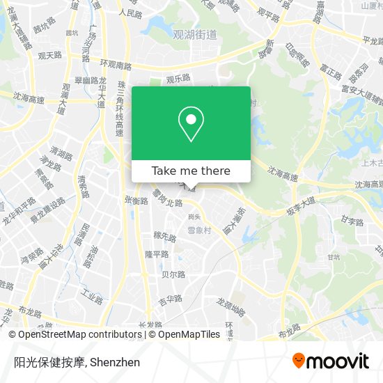 阳光保健按摩 map