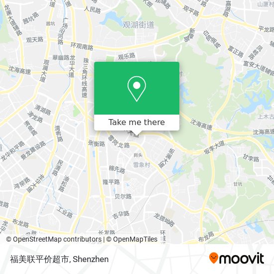 福美联平价超市 map