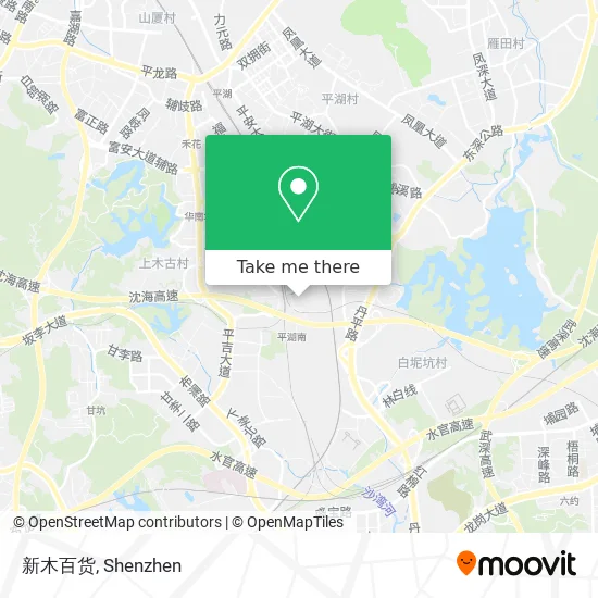 新木百货 map