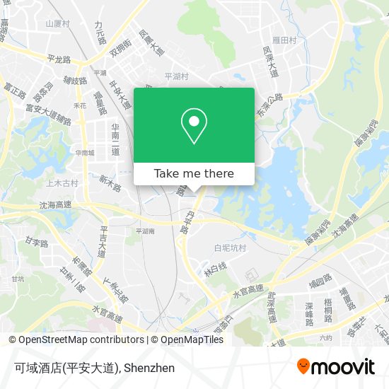 可域酒店(平安大道) map