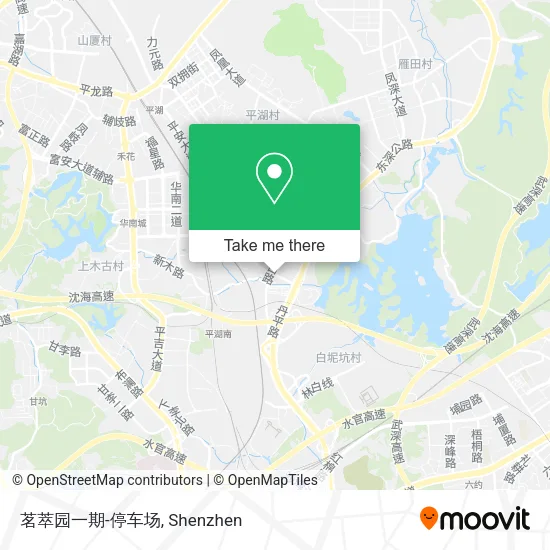 茗萃园一期-停车场 map