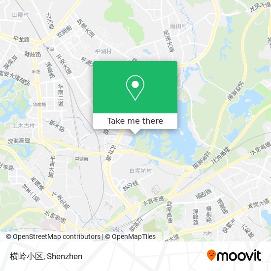 横岭小区 map