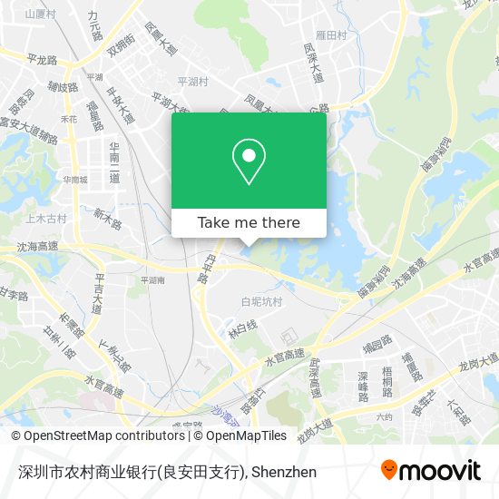 深圳市农村商业银行(良安田支行) map