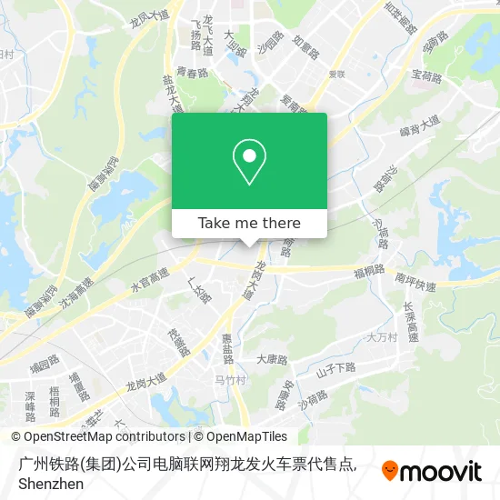 广州铁路(集团)公司电脑联网翔龙发火车票代售点 map