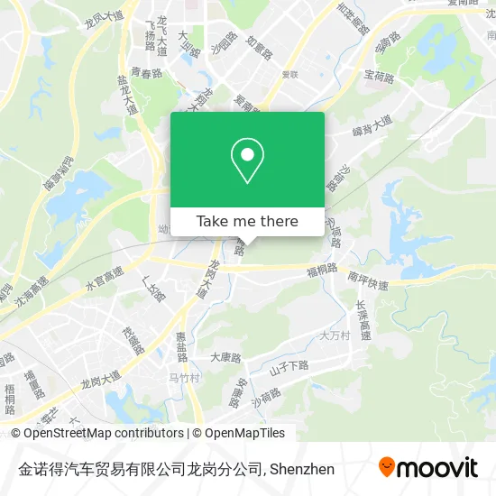 金诺得汽车贸易有限公司龙岗分公司 map