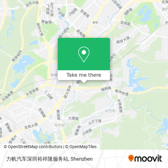 力帆汽车深圳裕祥隆服务站 map