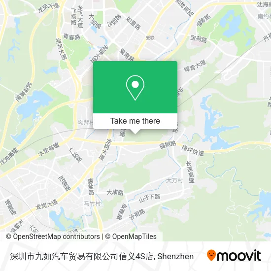 深圳市九如汽车贸易有限公司信义4S店 map