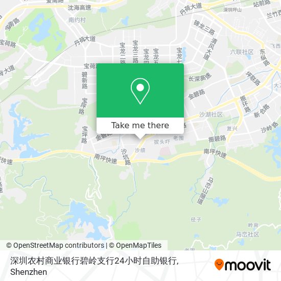 深圳农村商业银行碧岭支行24小时自助银行 map