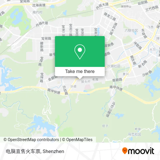 电脑直售火车票 map