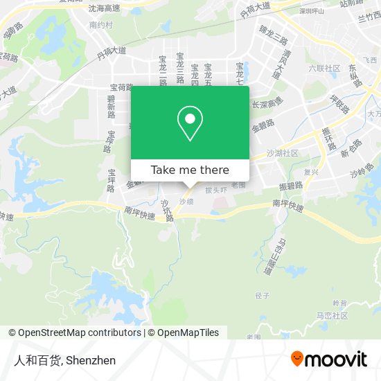人和百货 map