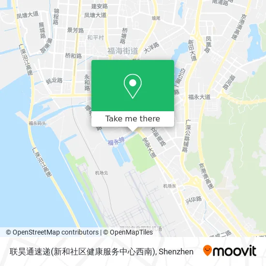 联昊通速递(新和社区健康服务中心西南) map