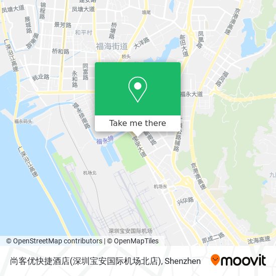尚客优快捷酒店(深圳宝安国际机场北店) map