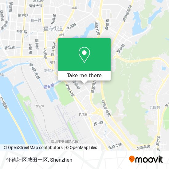 怀德社区咸田一区 map