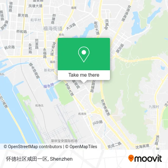 怀德社区咸田一区 map