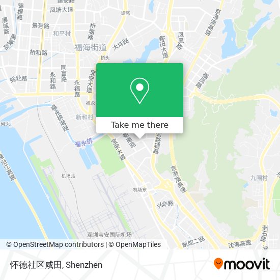 怀德社区咸田 map