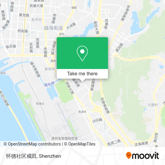 怀德社区咸田 map