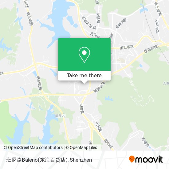 班尼路Baleno(东海百货店) map