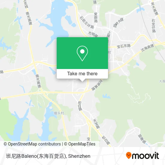 班尼路Baleno(东海百货店) map