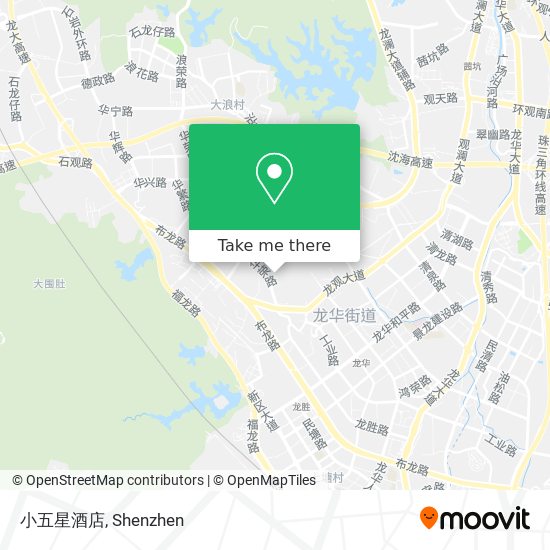 小五星酒店 map