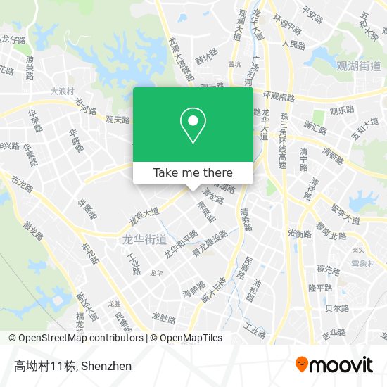高坳村11栋 map
