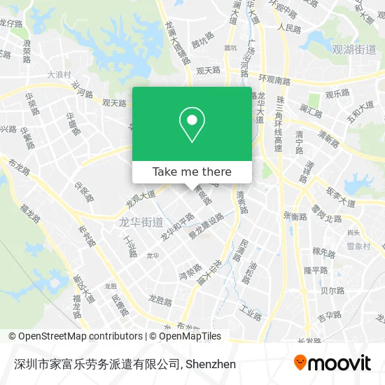 深圳市家富乐劳务派遣有限公司 map