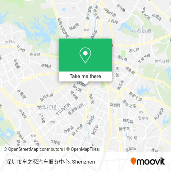 深圳市车之恋汽车服务中心 map