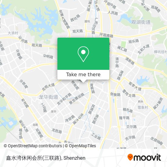 鑫水湾休闲会所(三联路) map