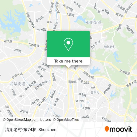 清湖老村-东74栋 map