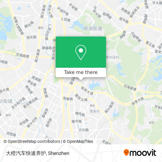 大橙汽车快速养护 map