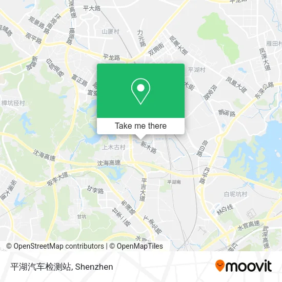 平湖汽车检测站 map