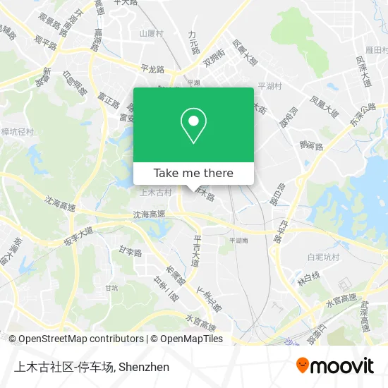上木古社区-停车场 map