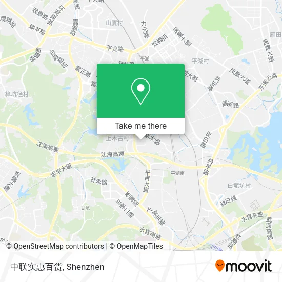 中联实惠百货 map