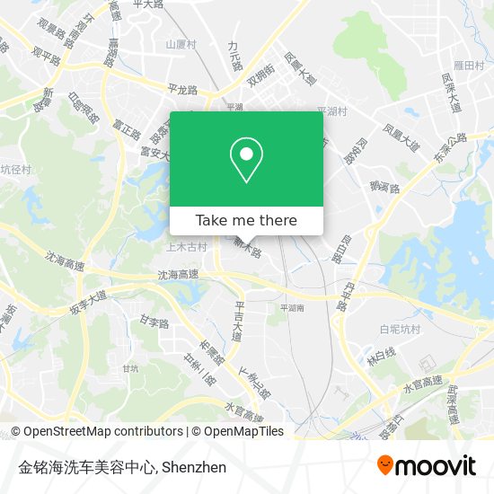 金铭海洗车美容中心 map