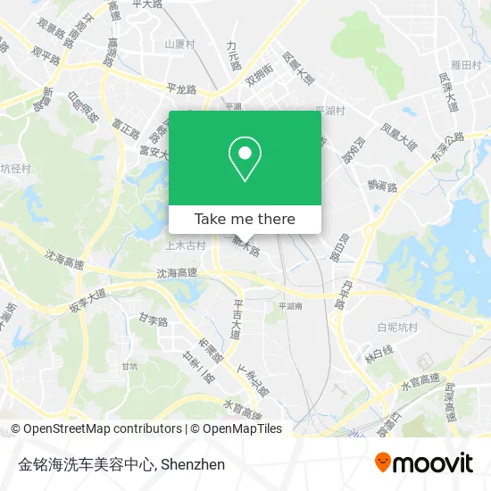 金铭海洗车美容中心 map