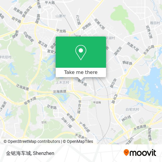 金铭海车城 map