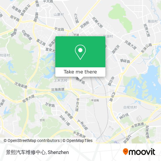 景熙汽车维修中心 map