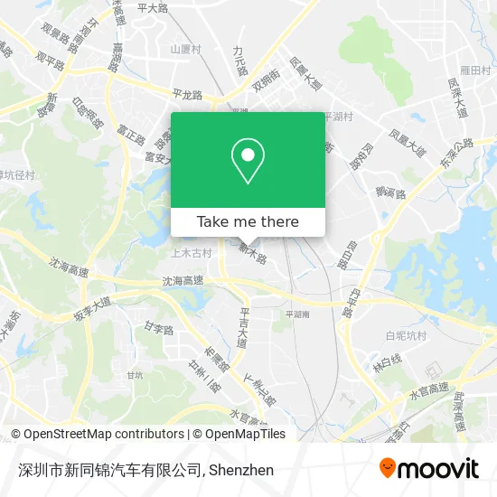 深圳市新同锦汽车有限公司 map