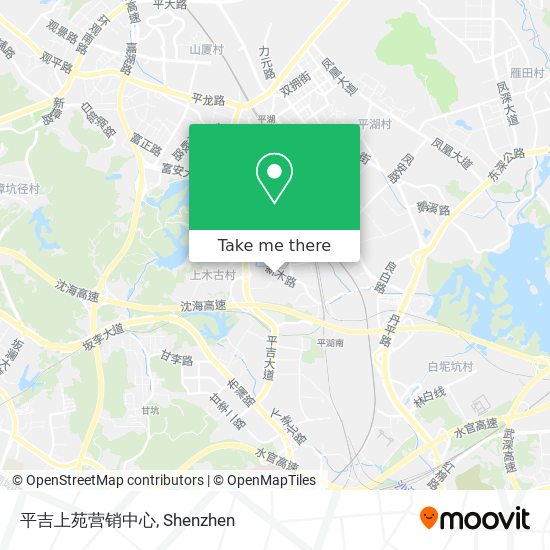 平吉上苑营销中心 map