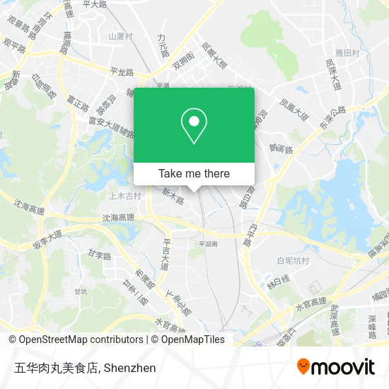 五华肉丸美食店 map