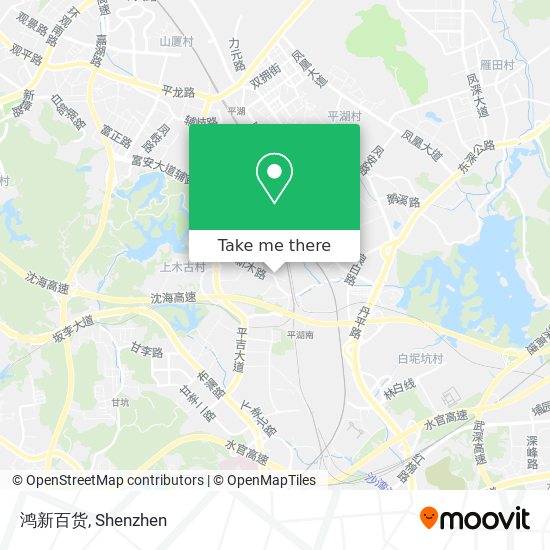鸿新百货 map
