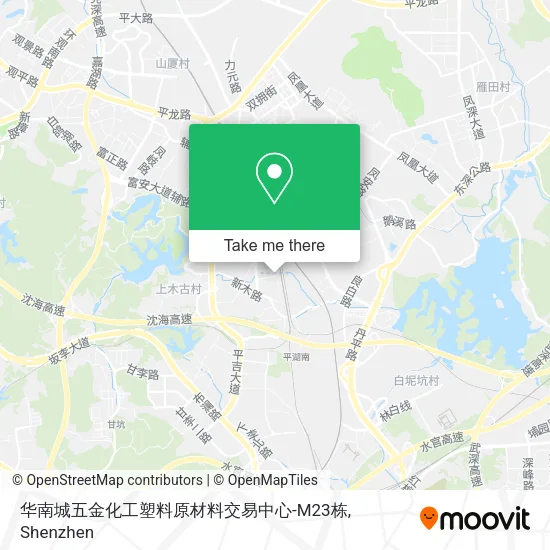 华南城五金化工塑料原材料交易中心-M23栋 map