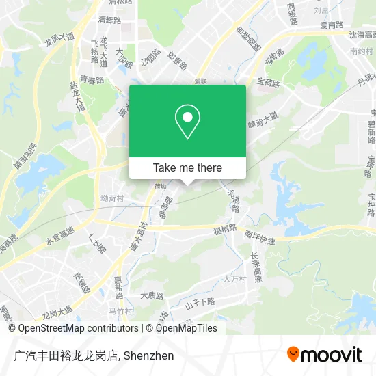 广汽丰田裕龙龙岗店 map